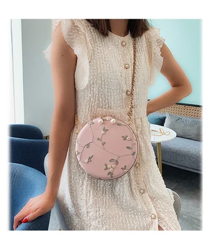 Oblikovalec vrečko Torbice in torbe Ženske torba Kitajski slog Svile Majhne okrogle vrečke Moda Crossbody torbe za ženske
