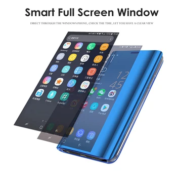 Ogledalo Pokrovček 2019 za Huawei P20 P30 Pro Lite Y6 Y7 P Smart Mate 20 Lite Primeru za Čast 20 10 9 Lite 8X 7A 8A 10i 9X Primerih