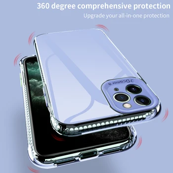 Ogledalo Primeru Telefon Za iPhone 11 Ohišje Air Bag Kritje Za iPhone 11 Pro Max Primeru Za iPhone XS XR 11 PRO 7 8 Plus Max SE 2020 Pokrov