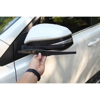Ogljikovih Vlaken ABS Strani Vzvratno Ogledalo Dekoracijo Nalepke Trim Kritje za Toyota RAV4-2019 Avto Stylings