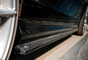 Ogljikovih Vlaken Strani Krila Predpasnik Razširitev Lip za Mercedes Benz W204 C63 za obdobje 2012-karoserije, Kompleti za Avto Styling