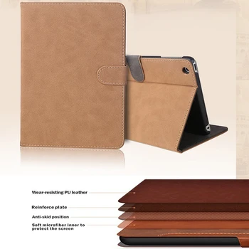 Ohišje Za iPad 7. Generacije Primeru Piling Usnjena torbica Za iPad 10.2 Primeru Bujenju/Spanja Cover Za iPad 2019 Primeru