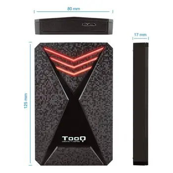 Ohišje za Trdi Disk TooQ TQE-2550RGB 2,5