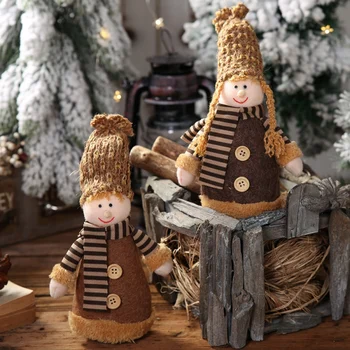 Okraski Okraski Za Božično Drevo, Ki Visi Lep Obesek Doma Počitnice Figurice Božič Pletene Lutke