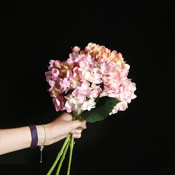 Oljna slika hydrangea poceni umetno cvetje za dekoracijo doma dodatki, izdelki za gospodinjstvo vaze za dekorativno cvetje