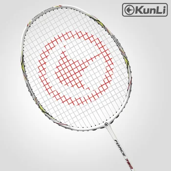 Original KUNLI badminton lopar FORCE 750 ogljikovega polne 3U strokovno TB NANO tehnologije uradni blagovne znamke lopar lopar napad