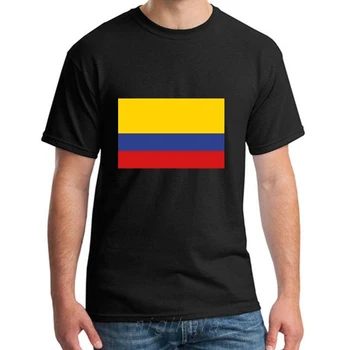 Osebno Zastavo Kolumbija tee shirt 3xl 4xl 5xl Udobno duhovit Prosti čas mens t-majice O Vratu HipHop