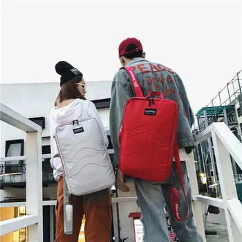Osebnost plima blagovne znamke nahrbtnik moški rami Rdečo torbo študente, 15.6 inch računalnik nahrbtnik ženske dvojno rabo vrečko