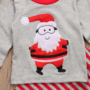 Otroci Baby Boy Girl Božič Oblačila Sklop Malčka Otroci Fant Dekle Santa Trak More Sleepwear Pižamo Pižame Oblačila Sklop
