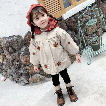 Otroci Oblazinjeni Bombaž Outwear Otrok Nova Dekleta Navzdol Oblazinjeni korejski Moda Plašč