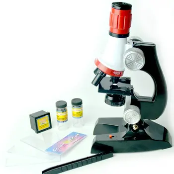 Otrok Mikroskopom Nevtralno Plastičnih 1200X Znanost Eksperiment Učno Pomoč, Znanost Igrača goriščna razdalja Nastavljiv 9Pcs Set