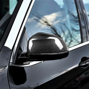 Par Ogljikovih Vlaken Avto Rearview Mirror Skp Zajema Trim Za BMW F25 F26 F15 F16 X3 X4 X5 X6-2018 Avto Styling Dodatki