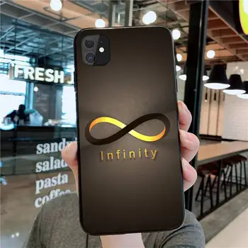 PENGHUWAN Infinity Simbol Kritje Black Soft Shell Primeru Telefon za iPhone 11 pro XS MAX 8 7 6 6S Plus X 5S SE 2020 XR primeru