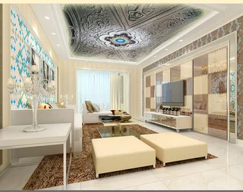 Po meri 3d zidana 3D meri urad villa dnevna soba, strop Evropski stil oljna slika, spalnica ozadje zidana