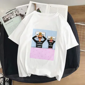 Poletje moda mama, hči ženska t-shirt ulzzang priložnostne t-shirt Harajuku graphic t-shirt kawaii vrh ulica oblačila