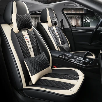 Polna Pokritost Eko-usnja auto sedeži pokriva PU Usnja, usnjenih Avtomobilskih Sedežnih prevlek za bmw e39 e60 e61 f07 f10, f11 f18 g30 g31 e34