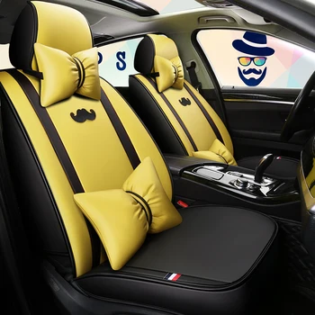 Polna Pokritost Eko-usnja auto sedeži pokriva PU Usnja, usnjenih Avtomobilskih Sedežnih prevlek za mazda premacy mazda rx8