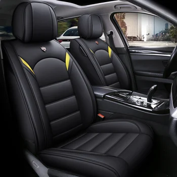 Polna Pokritost Eko-usnja auto sedeži pokriva PU Usnja, usnjenih Avtomobilskih Sedežnih prevlek za volvo s40 s60 s80 v40 v50 v60 v70 xc40 xc70 xc90