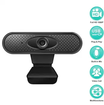 Polni 1080P HD Webcam, USB Pc Računalnik, Kamera z Mikrofonom Voznik-brezplačen Video Kamero za Online Poučevanja Živo