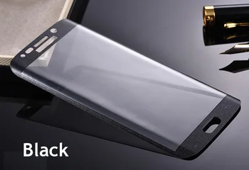 Polno Kritje Kaljeno Steklo 3D Ukrivljen Rob Zaščitno folijo za Samsung Galaxy S6/S7 Edge/S6 Rob Plus Zaslon Telefona Zaščitnik Stekla