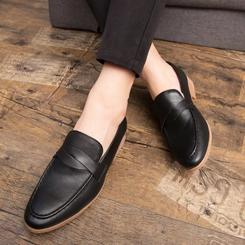 Poslovni Moški Obleko Čevlje Retro Polno Zrnasto Usnje, ki je Poudaril, Oxford Usnja Čevlji za Moške, Gospod Mens Classic Čevlji Rjava Črna