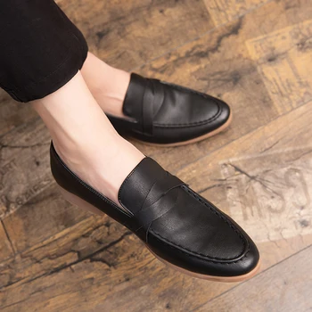 Poslovni Moški Obleko Čevlje Retro Polno Zrnasto Usnje, ki je Poudaril, Oxford Usnja Čevlji za Moške, Gospod Mens Classic Čevlji Rjava Črna