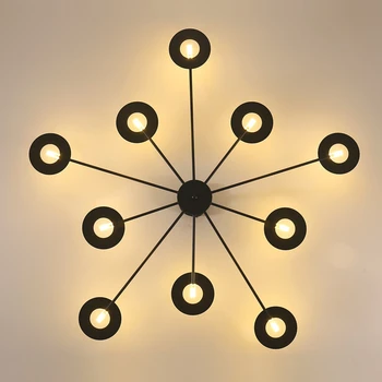 Postmoderni LED stropni lestenec, dnevna soba obesek svetilke Nordijska napeljave, spalnica viseče luči doma dekorativno razsvetljavo