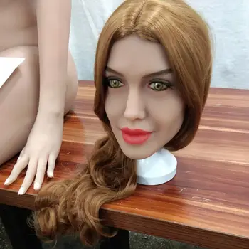 Pravi TPE sex lutka glavo ,Oralni Seks Lutke Glavo ,Silikonski Sex Lutka realne Robot ljubezen lutke