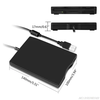 Prenosni 3,5-palčni USB Mobile Disketni Pogon 1.44 MB Zunanji Disketni FDD za Prenosni računalnik Prenosni RAČUNALNIK D18 20 Dropshipping
