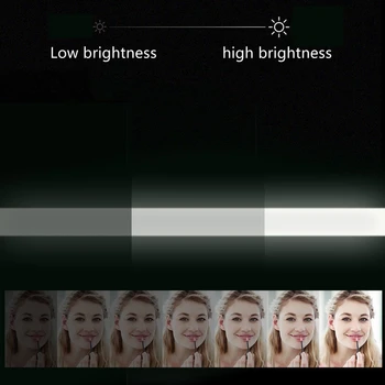 Prenosni Osvetljeno Nečimrnosti Ličila Kozmetično Ogledalo z 22 LED 10X 3X 2X 1X Povečevalno Ogledalo Svetlost Zaslona na Dotik