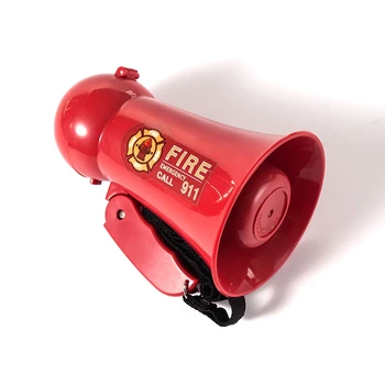 Prenosni Otroci Megafon Zvočnik Pretvarjaj se Igrajo Otroci Fireman Megafon Mini Bullhorn z Siren Sound Ročni Mikrofon Igrača