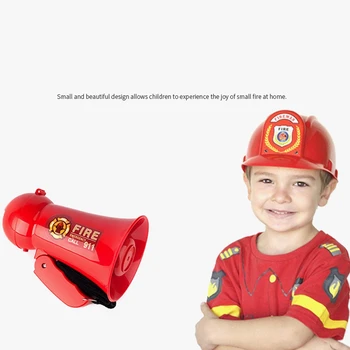 Prenosni Otroci Megafon Zvočnik Pretvarjaj se Igrajo Otroci Fireman Megafon Mini Bullhorn z Siren Sound Ročni Mikrofon Igrača