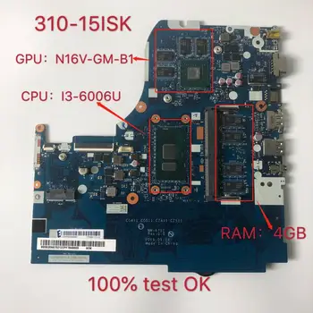 Prenosni računalnik z matično ploščo za Lenovo 310-15ISK NM-A751 510-15ISK mainboard original 4G-RAM I3-6006U GT920MX test ok