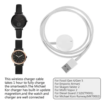 Prenosni USB Kabel za polnjenje Hitro Polnjenje Dock Stojalo za Fosilna goriva-Gen 4 Explorist/Podjetje/Gen 5 Carlyle/Watch Julianna