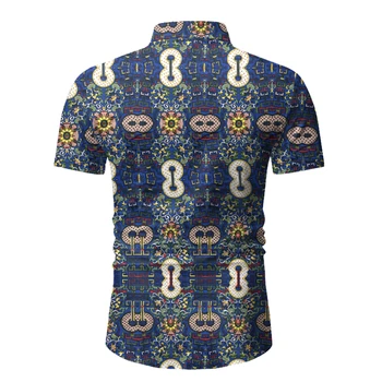 Priložnostne Tiskano Majico s Kratkimi rokavi Moški Ulica 2020 Havajih Plaži Oversize Ženske Modni Harujuku Srajce za Moške