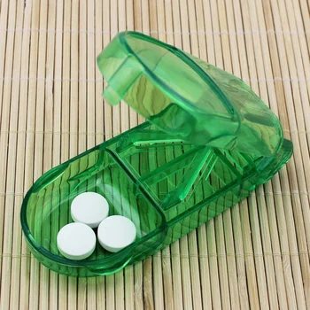 Primeru Zložljiva Vitamina Medicine Drog Pill Box Primeru Organizator Tablet Posoda Za Rezanje Drog, Spodbujanje Cena