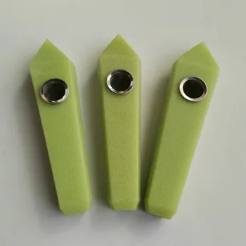 Proizvajalci debelo zeleno bleščeč kamen heksagonalna prizmo pipe2 filtri + 1 čopič