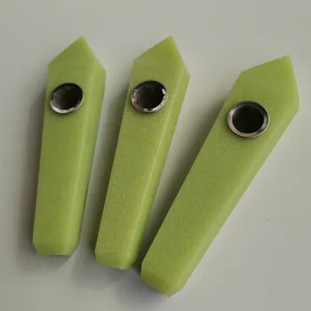 Proizvajalci debelo zeleno bleščeč kamen heksagonalna prizmo pipe2 filtri + 1 čopič
