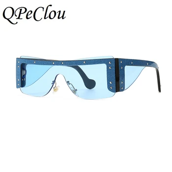 QPeClou 2020 Novo Vintage Plastičnih Kvadratnih Punk Sončna Očala Ženske Modni Zakovice Moderna Ženska Sončna Očala Pregleden Okvir Očal