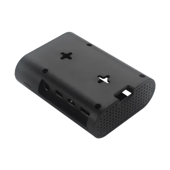 Raspberry Pi 4 ABS Ohišje Črno Pregledno Polje Plastični Zaščitni Lupini Podporo Hladilni Ventilator za Raspberry Pi 4 Model B