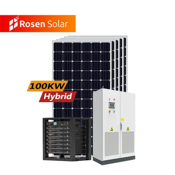 Ravno Streho Sončne Plošče Sistema Hibridni Solarni Sistem 100kw -150kw Solar Hybrid Power System
