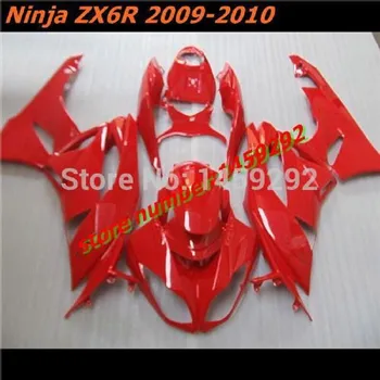 Rdeča Vbrizgavanje Fairings Komplet Za Kawasaki Ninja ZX 6R 2009 2010 2011 2012 Motocycle Fairings Kawasaki ZX 6R 636 2009-2012 po Meri