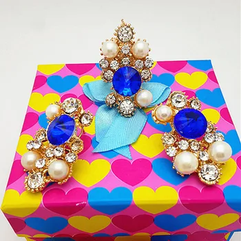 Rdeče modra Imitacije kamni Poročni nakit sklopov Nigerijski Poroko Afriške Kroglice Nakit Set Modne blagovne Znamke v Dubaju Zlato Nakit set