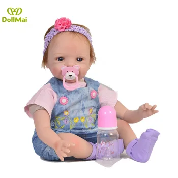 Realista, ki so Prerojeni lutke 55 cm silikonski prerojeni baby doll igrače za otroka, darilo za rojstni dan bombaž telo bebe boneca prerojeni Juguetes
