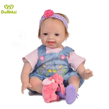 Realista, ki so Prerojeni lutke 55 cm silikonski prerojeni baby doll igrače za otroka, darilo za rojstni dan bombaž telo bebe boneca prerojeni Juguetes