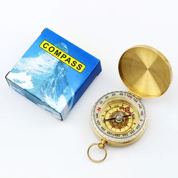 Resnično Rafinirani Baker Kompas G50 žepna ura Kompas Lepe Majhno Darilo Prostem Multi-funkcijo s Svetilnostjo Compas