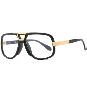 Retro Kvadratnih sončna Očala Moške blagovne Znamke Oblikovalec Dvojno Mostov Moda Premaz sončna Očala Ženske jasno Gradient Vožnje očala FML