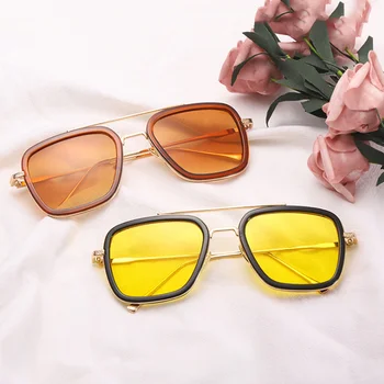 Retro Unisex sončna Očala Kvadratni Okvir UV Zaščitni Sonce Oči Očala Najboljšo Prodajo-WT