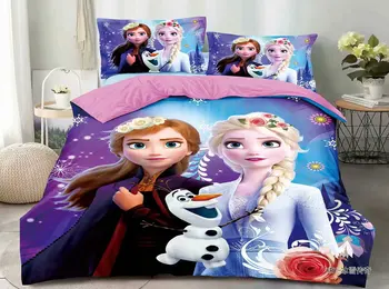 Risanka Zamrznjene Elsa twin velikost posteljnina nabor postelja kritje fantje Rjuhe kritje doma dekoracijo otroci baby blazino prevara opremljena stanja