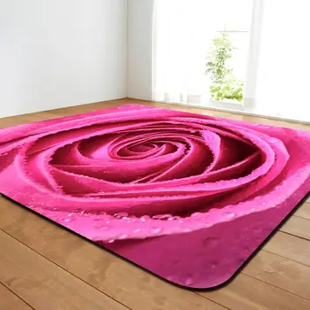 Rose Tiskanje Valentinovo darilo Velika Površina Preproge Za dnevne Sobe 3D Dom Dekoracija Spalnica Preproge Kopalnica Non-slip M Odeje